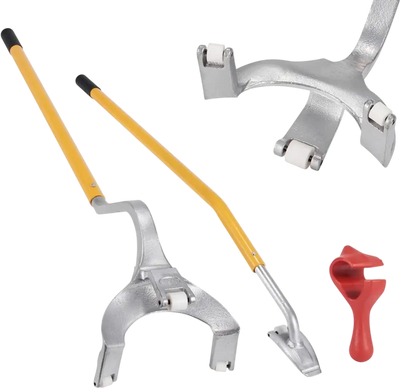 VEVOR Tire Mount Demount Tool, 22.5-24.5 inch Manual Steel Tire Changer Mount Demount Removal Tool, with Extra bead holder, Tubeless Truck Bead Breaker, 3 PCS Tire Changing Tools, Orange