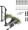 VEVOR Handrails for Outdoor Steps, Fit 1 or 2 Steps Outdoor Stair Railing, Arch#1 Wrought Iron Handrail, Flexible Porch Railing, Black Transitional Handrails for Concrete Steps or Wooden Stairs
Visit the Happybuy Store