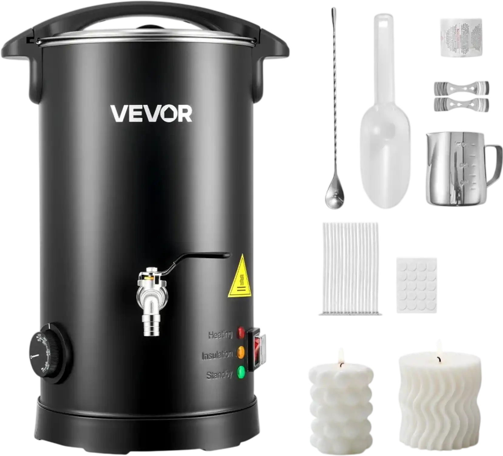 Vevor Wax Melter Candle Making Pot 5.3 Qt 1100W New