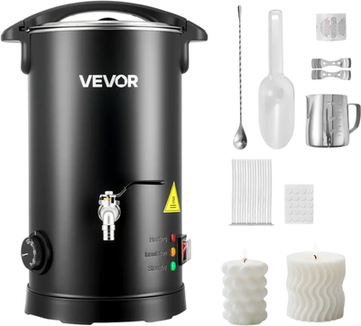 Vevor Wax Melter Candle Making Pot 5.3 Qt 1100W New