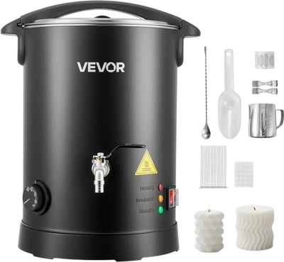 Vevor Wax Melter 8.5 Qt Candle Making Pot with Temperature Control New