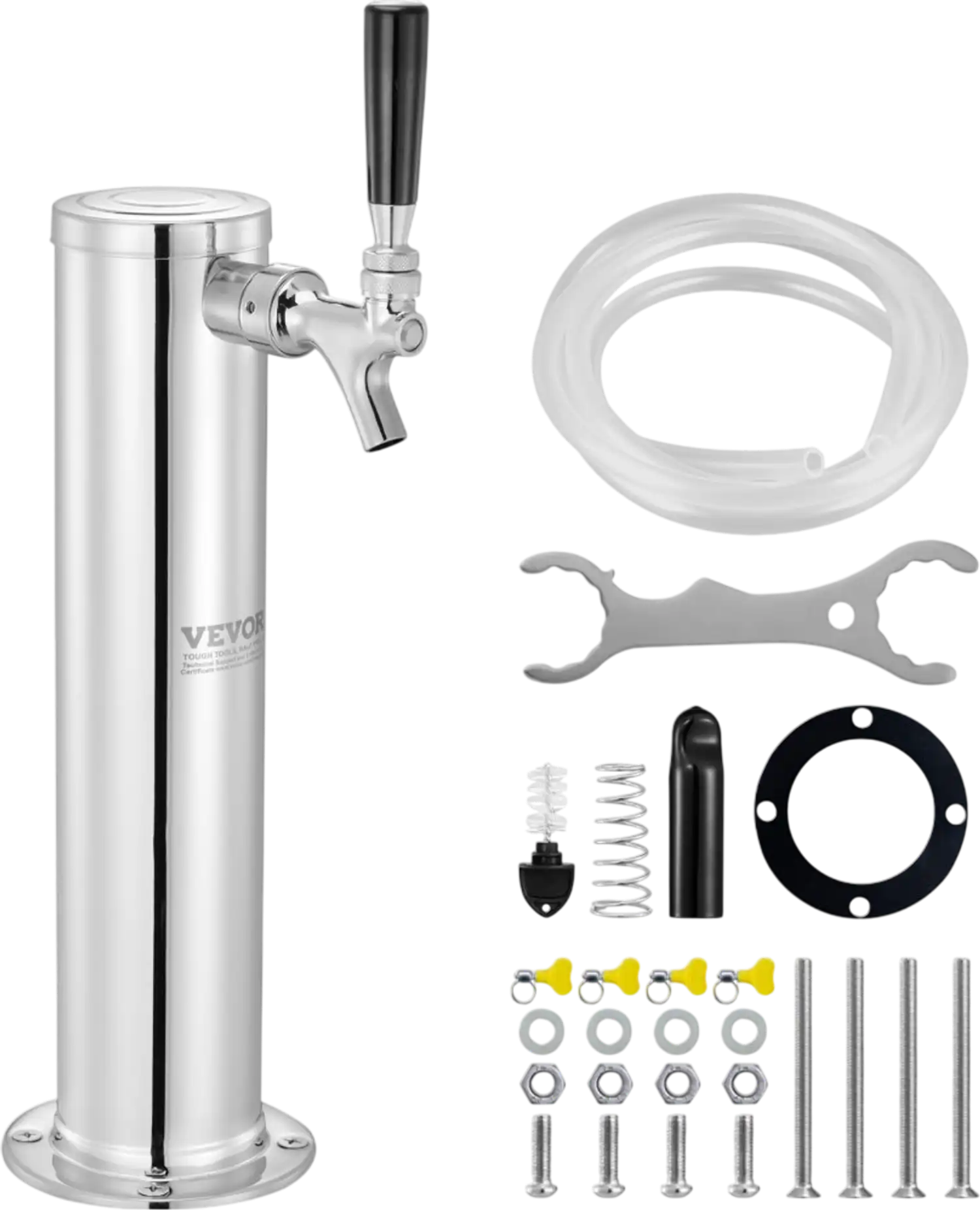 Vevor Draft Beer Tower Single Faucet Dispenser Kegerator Kit New