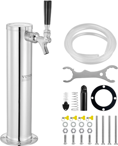Vevor Draft Beer Tower Single Faucet Dispenser Kegerator Kit New