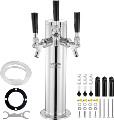 Vevor Beer Tower Triple Tap Draft Dispenser New