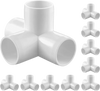 VEVOR 4-Way PVC Fittings, 1-inch PVC Pipe Joints Elbow Connector, 10-Pack Furniture Grade Pipe Corner Connectors for DIY Storage Rack, Animal Cage, Garden Support Frame, Impact & Weather-Resistant