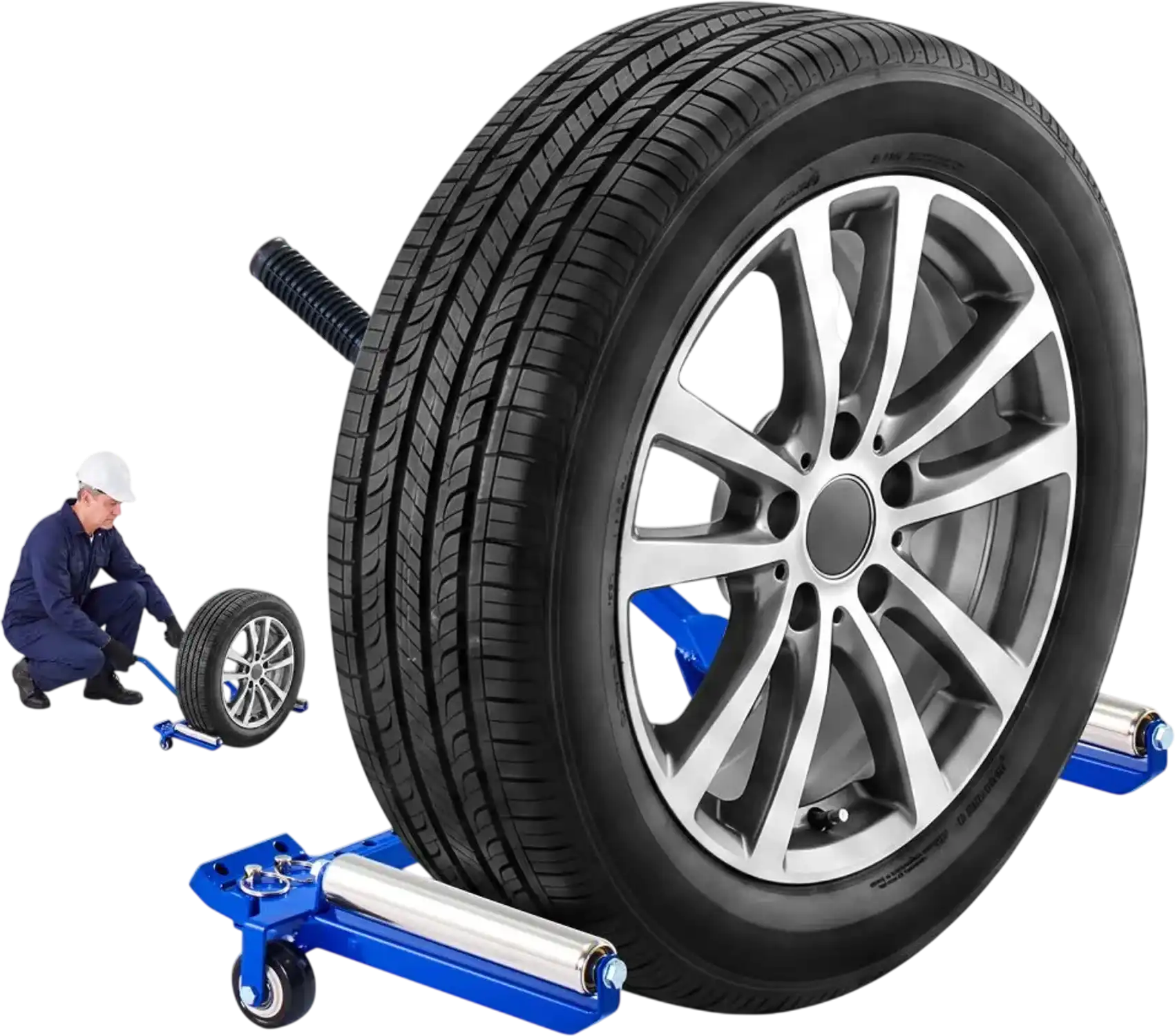 Vevor Tire Wheel Dolly Foldable Adjustable 240 lbs Heavy Duty New