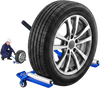 VEVOR Foldable Tire Wheel Dolly, Width Adjustable Truck Car Tire Dolly, 240LBS Heavy Duty Steel Support, Fits 15–40 in Tires, 360° Rotating Rollers, Smooth Rolling Tire Lifter for Workshop & Garages
