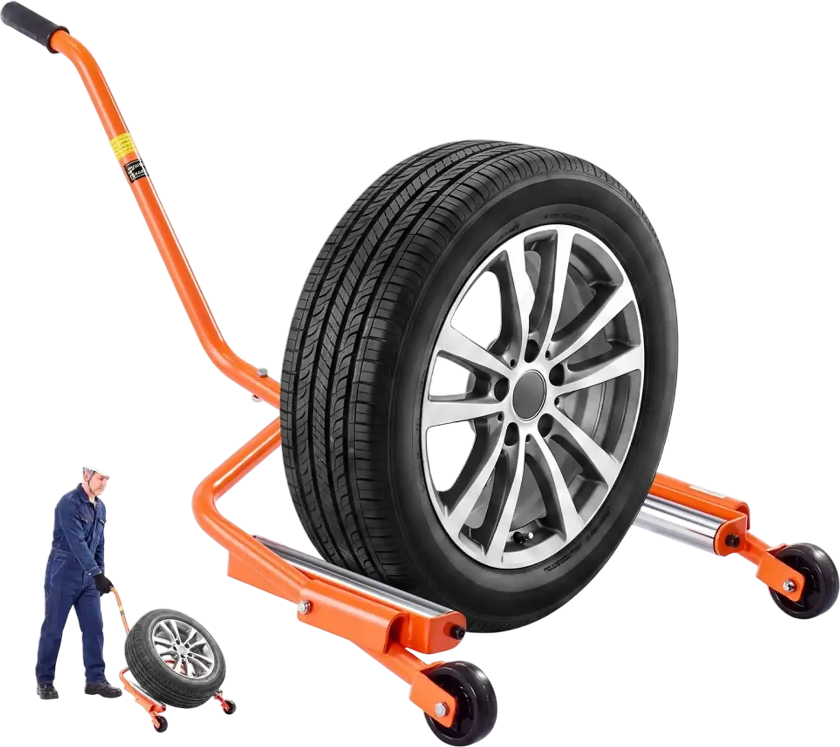 Vevor Tire Wheel Dolly Heavy-Duty Steel 450 lbs 35-47