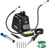 VEVOR Soldering Iron Station, 80W Digital Display Soldering Station Kit with 2 Helping Hands, 5 Soldering Tips, 30g Solder Wire, Solder Sucker, Tweezer, Auto Standby & Sleep Mode, °C/°F Conversion