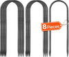 VEVOR Rebar Stakes, 12-Inch, Heavy-Duty 0.32 in Diameter U Shape, Galvanized Steel Ground Anchors with Chisel Point End & Rust-Resistant Coating, for Gardening Support, Fence, Camping Tents (8-Pack)
