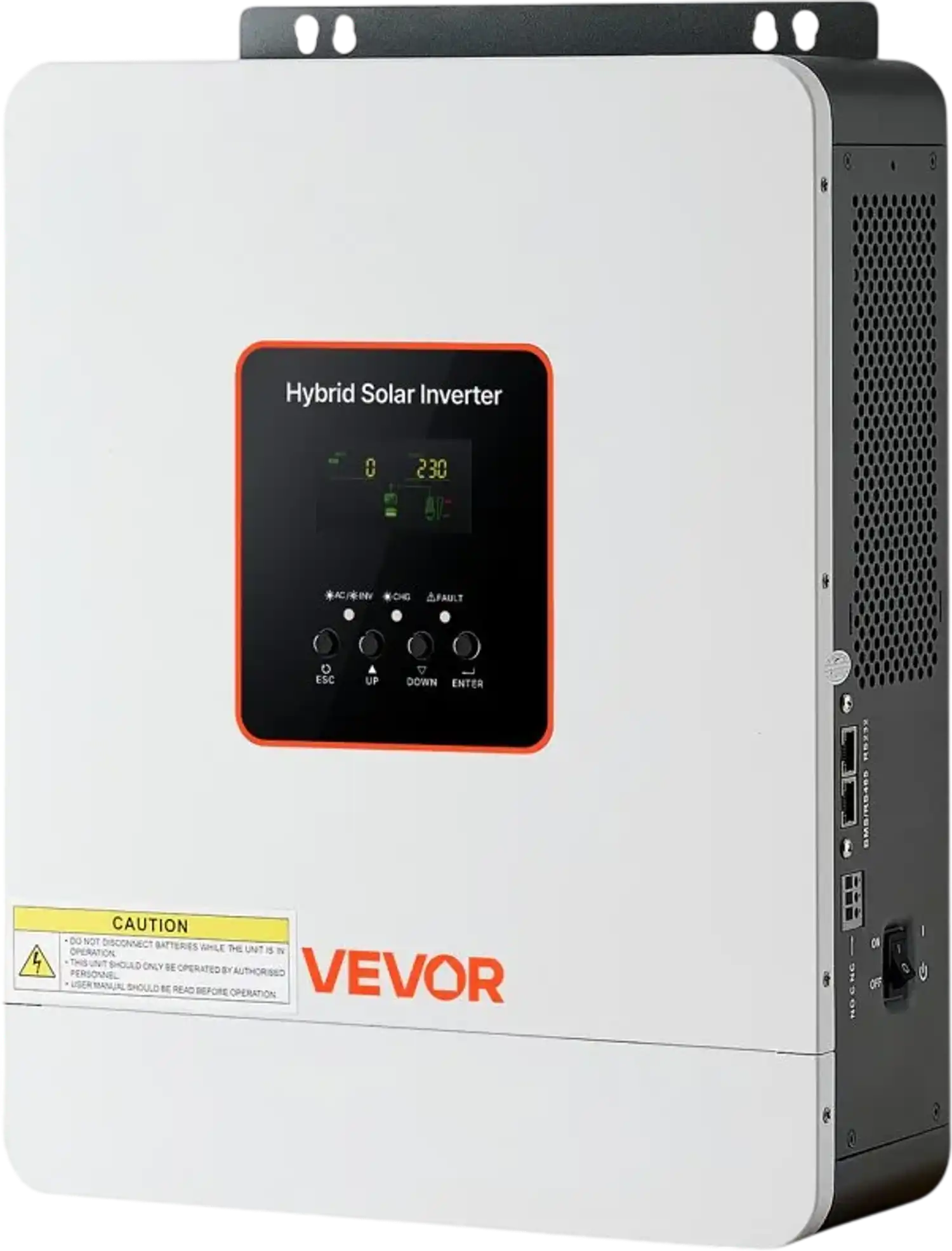 Vevor Hybrid Solar Inverter 3000W 24V to 230V Pure Sine Wave New