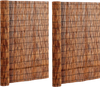 VEVOR Natural Reed Fencing, 4 ft x 16.4 ft, 2 Pack Reed Screen Curtain Balcony Reed Fence Roll for Outdoor Backyard Patio, Decorative Fence for Backyard Garden Fencing Divider, Privacy Panel, Brown