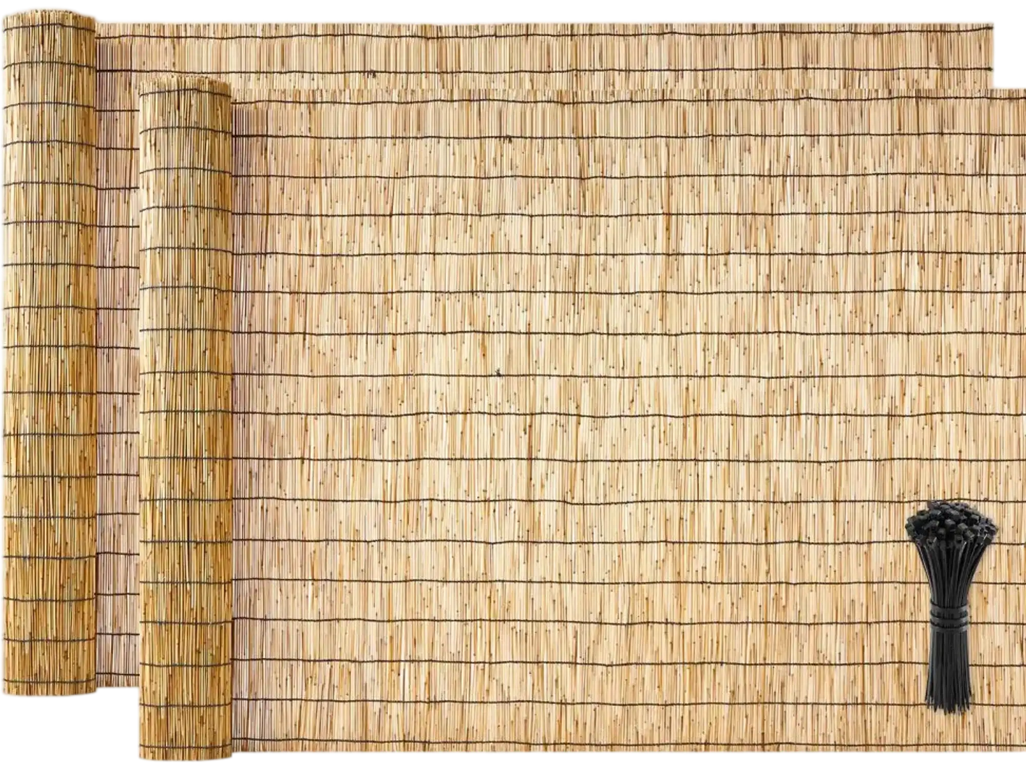 Vevor Reed Fencing Natural 4' x 16.4' 2-Pack Privacy Screen Roll New