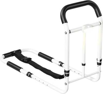 VEVOR Bed Rails for Elderly Adults 200LBS Loading Bed Side Assist Rail, with Motion Sensor LED Light, Adjustable Height & Length, Non-Slip Handle, High-Strength Steel, Fit King Queen Full Twin Bed