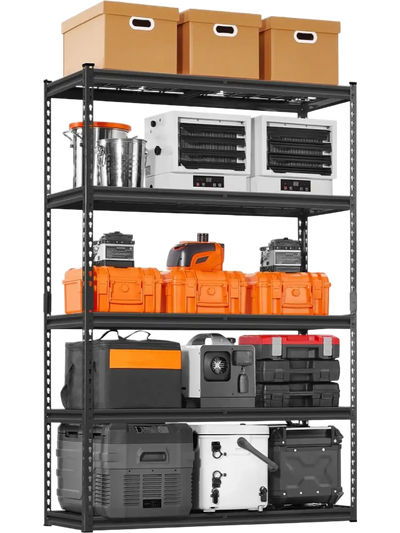 VEVOR Storage Shelves, 2500 lbs, 5 Tier Heavy Duty Garage Shelving, 18