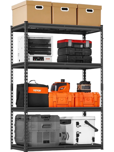 VEVOR Storage Shelves, 2400 lbs, 4 Tier Heavy Duty Garage Shelving, 20