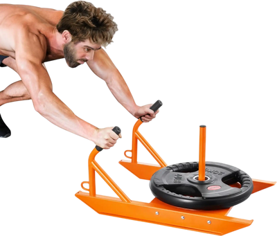 Vevor Weight Sled Fitness Strength Speed Training with Handle Orange New