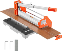 VEVOR 12 inch Vinyl Floor Cutter, 16mm Thick Laminate Flooring Cutter with Upgraded Labor-Saving Aluminum-Alloy Lever, Telescoping Support Plate, Cuts Engineered Wood, LVT, VCT, SPC, LVP, WPC
