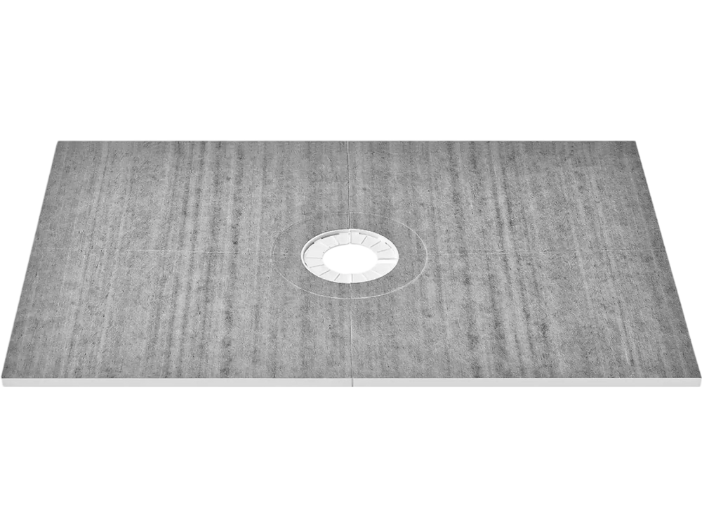 VEVOR Shower Curb Kit, 48"x72" Shower Pan Kit with 6.3" Central Drain, Lightweight EPS Shower Installation Kits with 2 Waterproof Cloths, Shower Pan Slope Sticks Fit for Bathroom