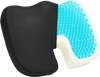 VEVOR Seat Cushion, Cooling Gel + Memory Foam Seat Cushion, Pressure-Relief Wheelchair Seat Pad with U-Shaped Cutout & Removable Cover, Lightweight and Portable for Travel, Car, Office, Airplane