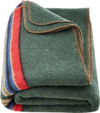 VEVOR Wool Camping Blanket, Large Warm Stadium Blanket, Waterproof & Windproof, Flame Retardant, Great for Outdoors, Picnics, Hiking, Sports Events, Travel, 64