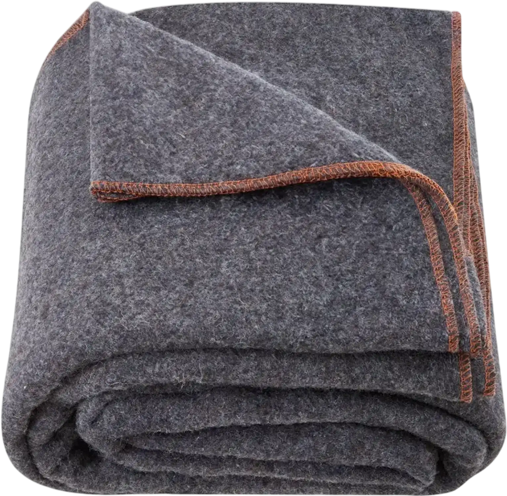 VEVOR Wool Camping Blanket, Large Warm Stadium Blanket, Waterproof & Windproof, Flame Retardant, Great for Outdoors, Picnics, Hiking, Sports Events, Travel, 64" x 88" (80% Wool), Light Grey