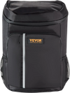 VEVOR Cooler Backpack, 28 Cans Backpack Cooler Leakproof, Waterproof Insulated Backpack Cooler, Lightweight Beach Cooler Bag with Shoulder Padding and Mesh Pocket for Hiking, Camping, BBQ, Black