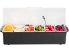VEVOR Chilled Condiment Server, 6 Compartment Ice Cooled Condiment Serving Container, Chilled Garnish Tray Bar Caddy with Lid, for Bartending & Serving Taco, Salad, Fruit, Home & Restaurant Supplies