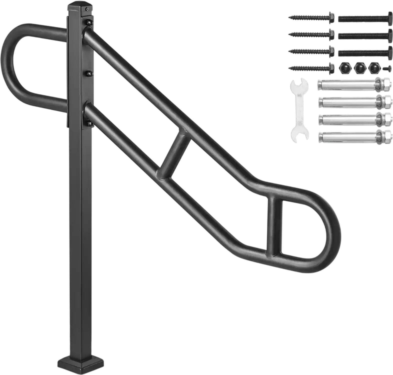Vevor Stair Handrail Single Post Outdoor Floor Mounted 40.5