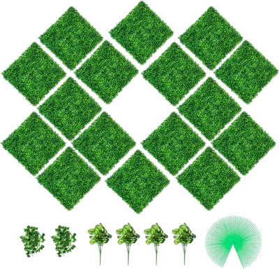 Vevor Artificial Boxwood Panels 16 Pc 20