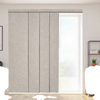 VEVOR Panel Track Blinds, Extendable Track from 45.8 in to 86 in W, Trimmable Panel Curtains Up to 96 in H, Vertical Blackout Panel Blinds for Sliding Doors, Patio Doors, Room Divider, Windows, Brown