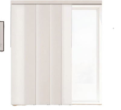 Vevor Panel Track Blinds Light Brown Extendable 45.8