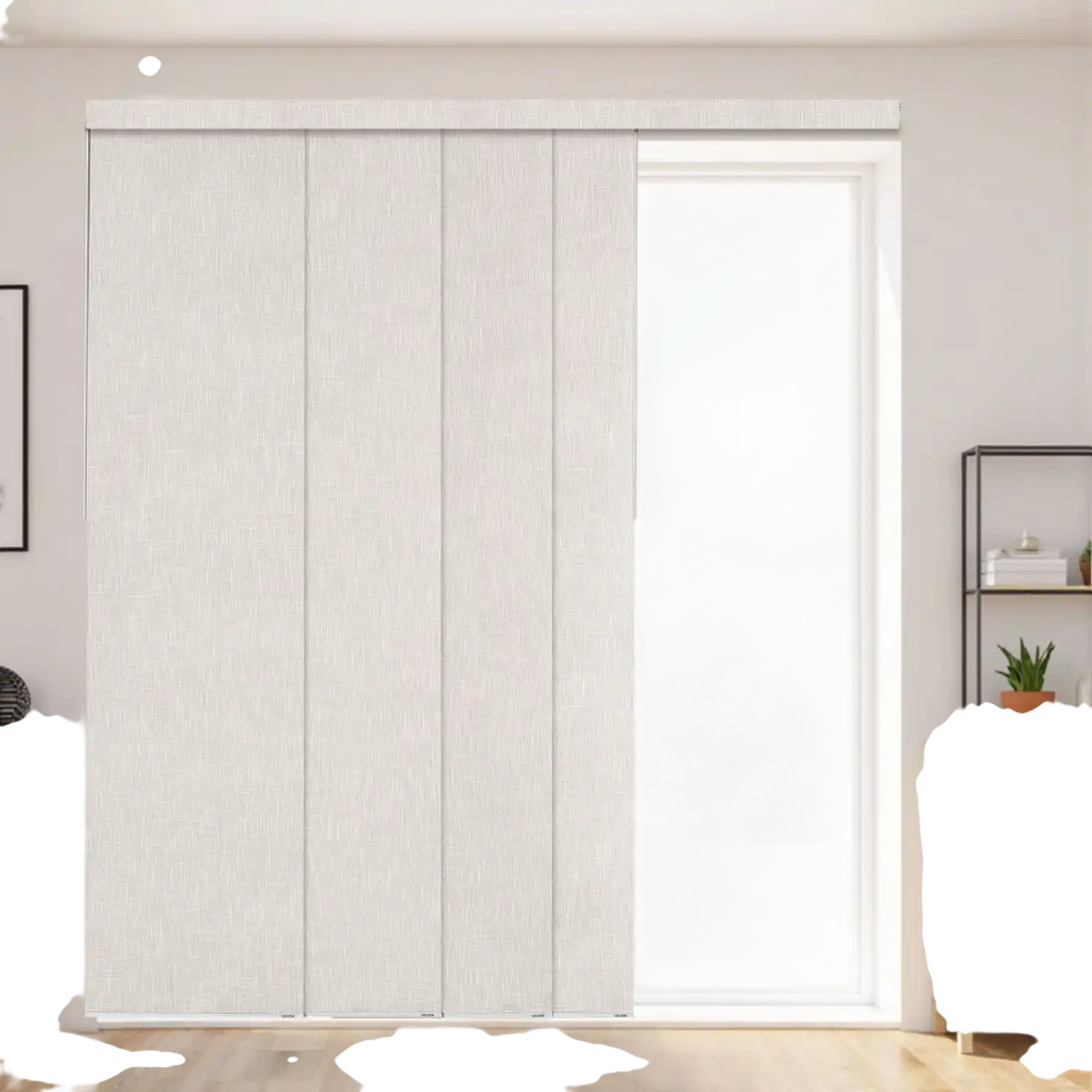 Vevor Panel Track Blinds Blackout Sliding Door Blinds Light Gray New