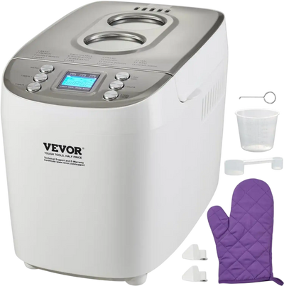Vevor Bread Maker 15-in-1 3 lb Automatic Bread Machine White New