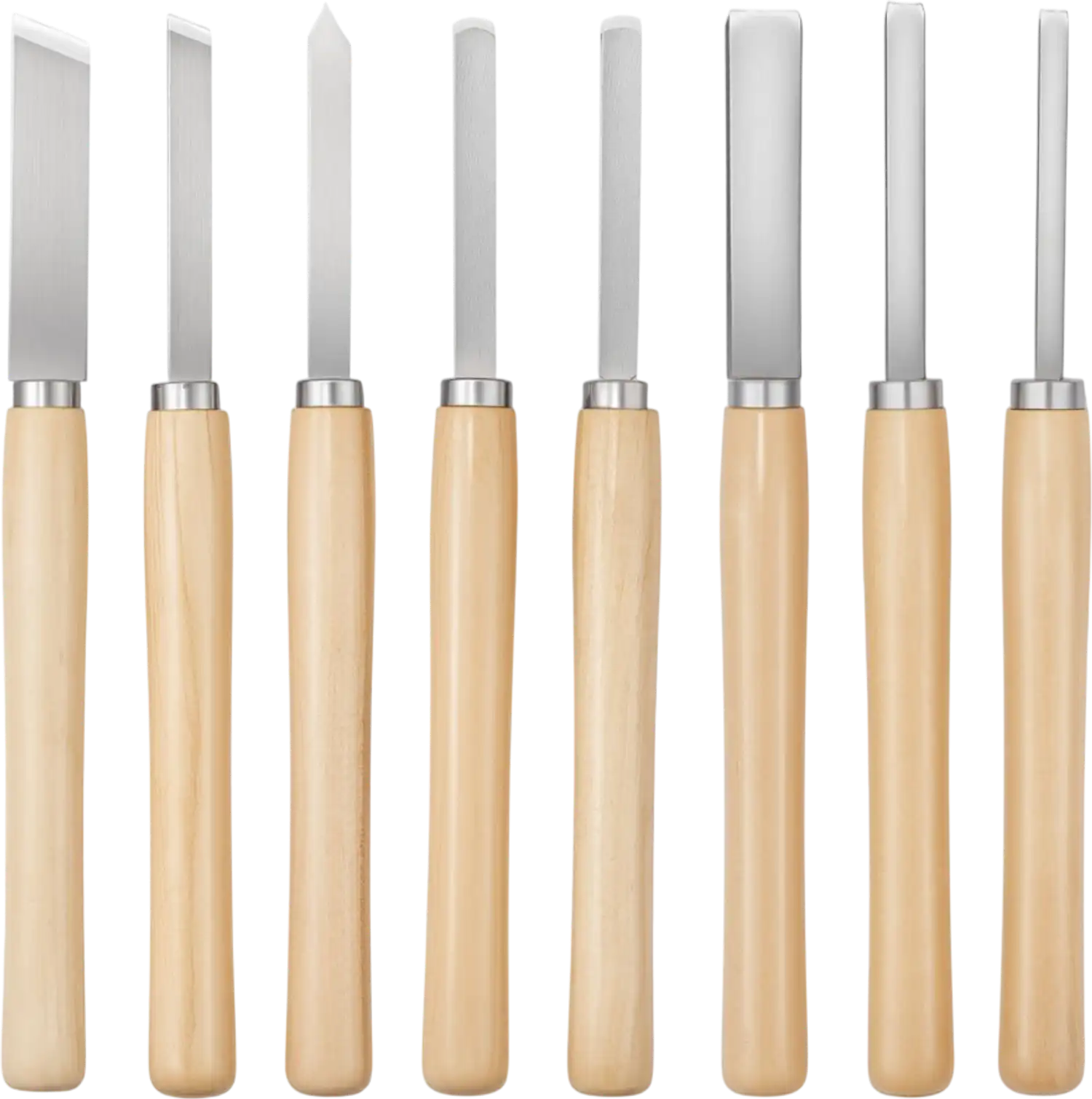 Vevor Wood Lathe Turning Tool Set 8-Piece Carbon Steel Chisel Kit New