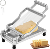 VEVOR Cheese Cutter with Wire, 0.2" Ultra-Thin Cheeser Butter Cutting Blade, Detachable Cheese Slicer Wire, Aluminum Alloy Commercial Cheese Slicer with 316 Stainless Steel Knife Wire, Kitchen Cooking