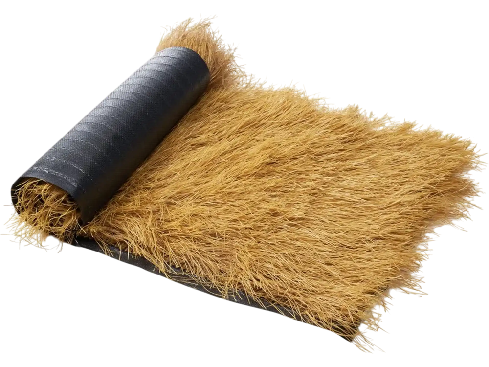 VEVOR Artificial Thatch Grass Roof, 1.6 x 19.7 ft Tiki Bar Hut Thatch Roofing Roll, Waterproof & Fire-Resistant, Palapa Tiki Roof Mat for Patio Pool Beach Tropical Hawaiian Party Décor