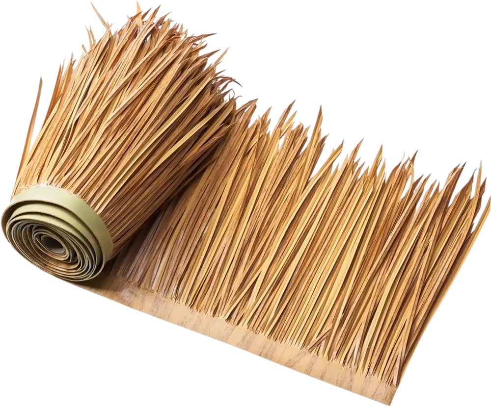 VEVOR Artificial Thatch Grass Roof, 1.6 x 16.4 ft Mexican Style Tiki Bar Hut Skirt Thatch Roofing Roll, Waterproof & Fire-Resistant, Palapa Duck Blind Grass for Patio Pool Beach Hawaiian Party Décor