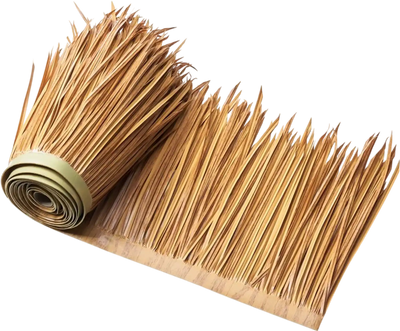 VEVOR Artificial Thatch Grass Roof, 1.6 x 16.4 ft Mexican Style Tiki Bar Hut Skirt Thatch Roofing Roll, Waterproof & Fire-Resistant, Palapa Duck Blind Grass for Patio Pool Beach Hawaiian Party Décor