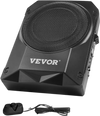 VEVOR 10" 400W Underseat Car Subwoofer, Slim Powered Car Subwoofers Under the Seat, Low Profile Audio Sub Built-in Amplifier, High/Low Level Input & Volume Controller for SUVs, Car, Truck, RV