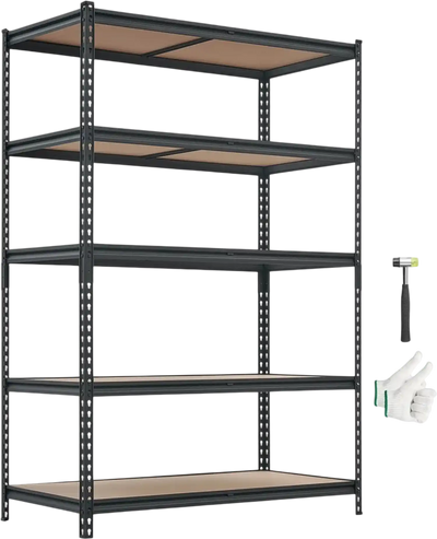 Vevor Storage Shelves 5-Tier Adjustable Heavy Duty Garage Shelving Unit 3000 lbs 48.35