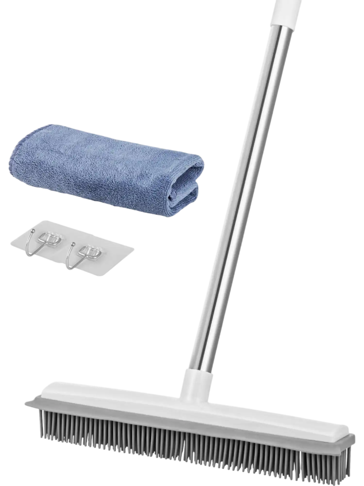 Vevor Pet Hair Removal Broom Adjustable 3-in-1 Cleaning Tool New