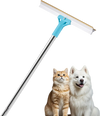 VEVOR Pet Hair Carpet Rake, 35.83-55.51 in Adjustable Long Handle Pet Hair Removal Broom, Reusable Advanced Lint Remover Scraper Dog Cat Fur Cleaning, for Carpet Rugs Mats Couch Furniture Cat Tree