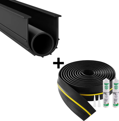 Vevor Garage Door Seal Kit 20' Threshold and Bottom Weatherproof PVC New