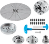 VEVOR KP965 Lathe Chuck, 4-Jaw 3.75" Diameter, Metal Lathe Chuck Turning Machine Accessories with 5 Sets of Jaws, Self-centering Tool, for Precision Machining, Grinding Machines, Milling Machines