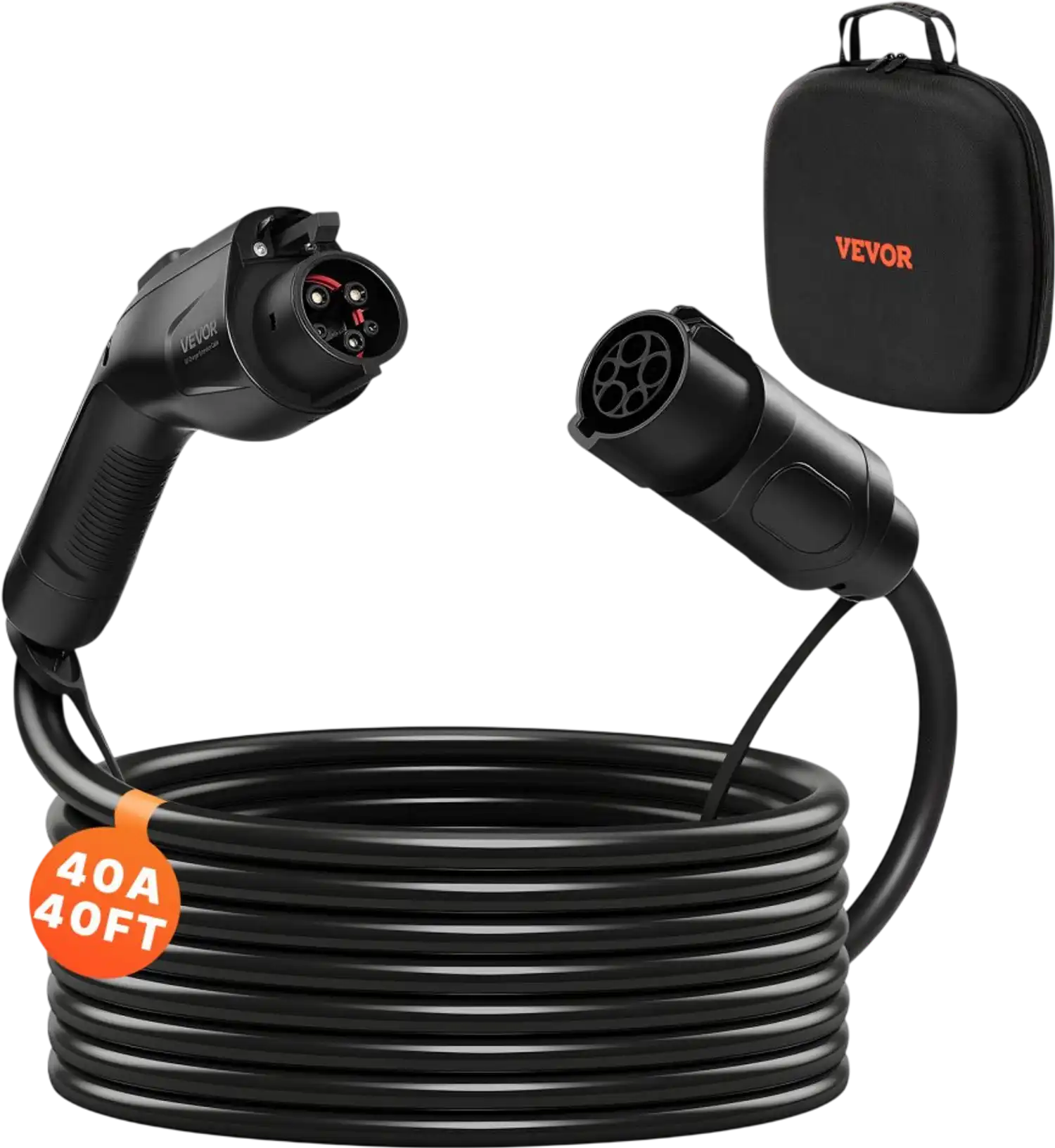 Vevor EV Charger Extension Cable 40A 40' J1772 IP66 New