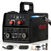 VEVOR MIG Welder, 130Amp Gasless Flux Core Welder Machine, 110V Synergic Mig Welding Machine, Portable Mig Welder with IGBT Inverter Technology for Metal Fabrication, Home Repair & DIY Projects