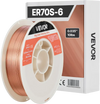 VEVOR Solid MIG Welding Wire, ER70S-6 0.035-inch 10 LBS, Low Spatter Mild Steel Welding Wire with High Deoxidizers for All-Position Gas Shielded Welding
