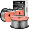 VEVOR Flux Core MIG Welding Wire, E71T-GS 0.035-inch 2 LBS, Gasless Mild Steel Welding Wire with Low Spatter for All Position Arc Welding, Self-Shielded for Outdoor Use (Pack of 3 Rolls)