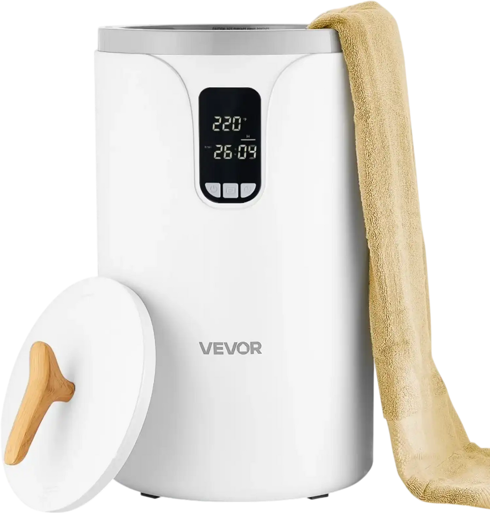 VEVOR Towel Warmers for Bathroom, Towel Warmer Bucket with 24H Delay Timer & Child Lock & Auto Shut Off for Spa Fits up to 3 Oversized Bath Towels, Blankets, Clothes, Bathrobes, PJ's and More